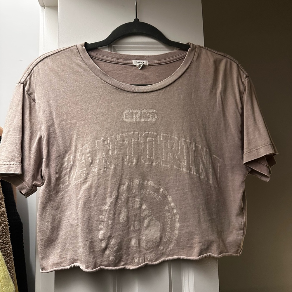 Garage Lilac Graphic Crop Top